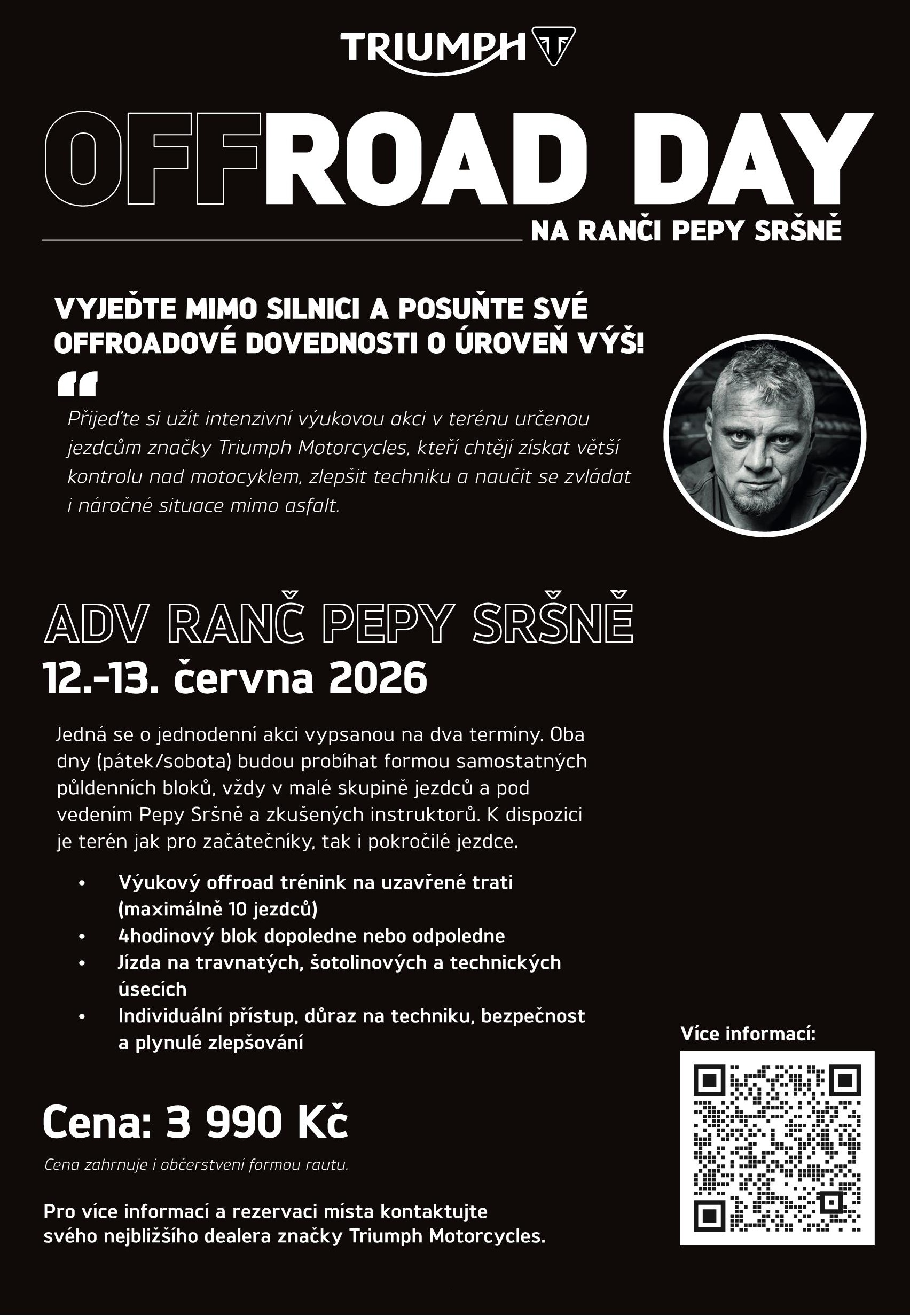 TRIUMPH OFFROAD DAY NA RANČI PEPY SRŠNĚ